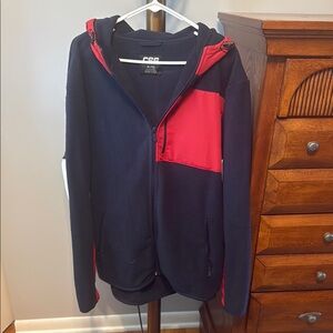 Men's Navy and Red Lightweight Jacket